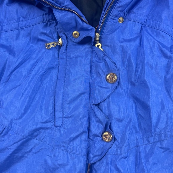 BOGNER Women’s Royal Blue Vintage Ski Winter Jacket w/Racoon Fur Hood Size: 10 - Picture 5 of 12